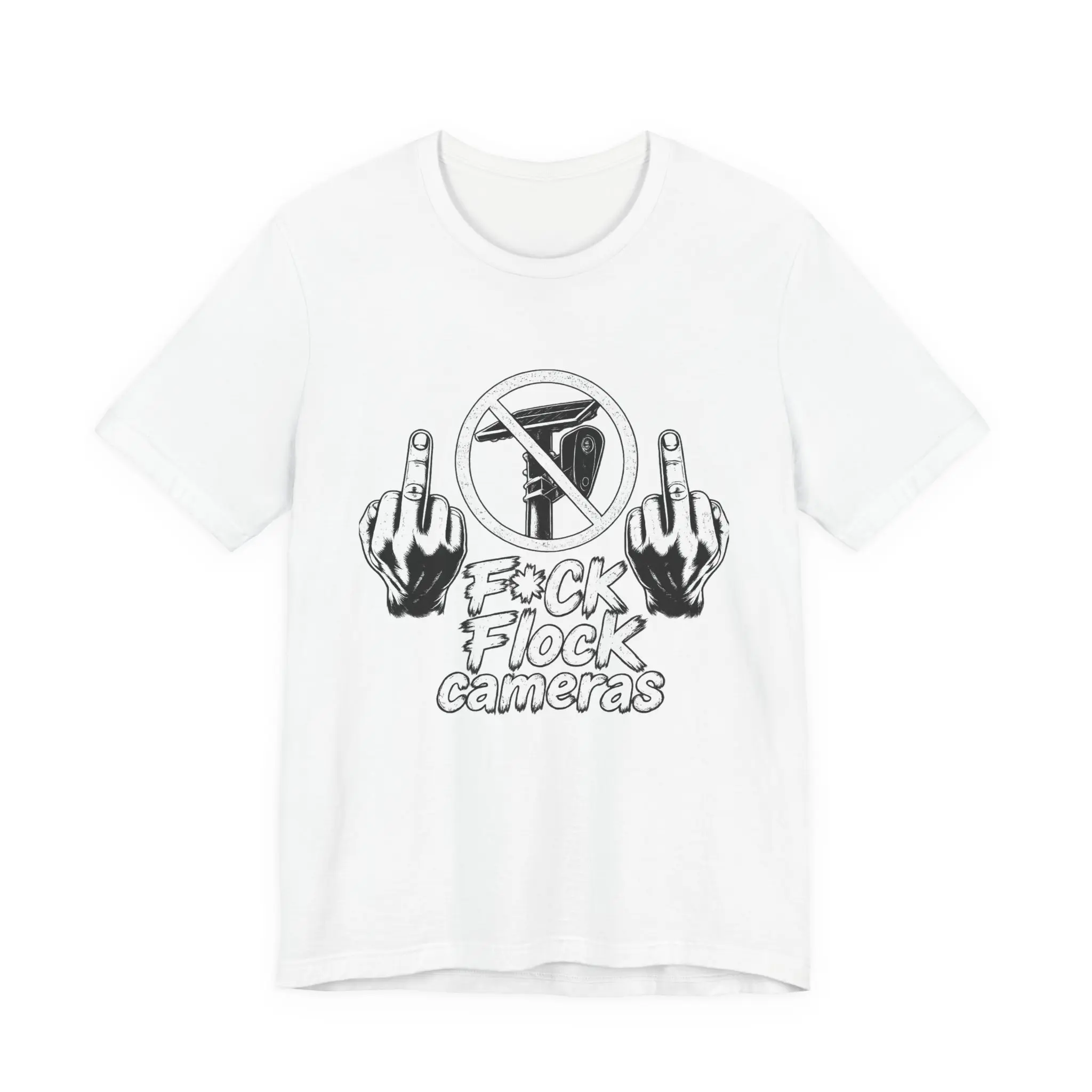 F*ck Flock Cameras Tee | Anti Surveillance Graphic T-Shirt