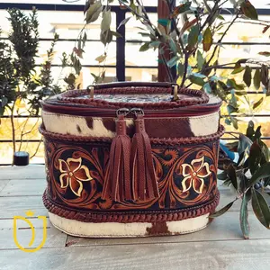 Leather Lasso Hand Tooled Leather Jewelry Box