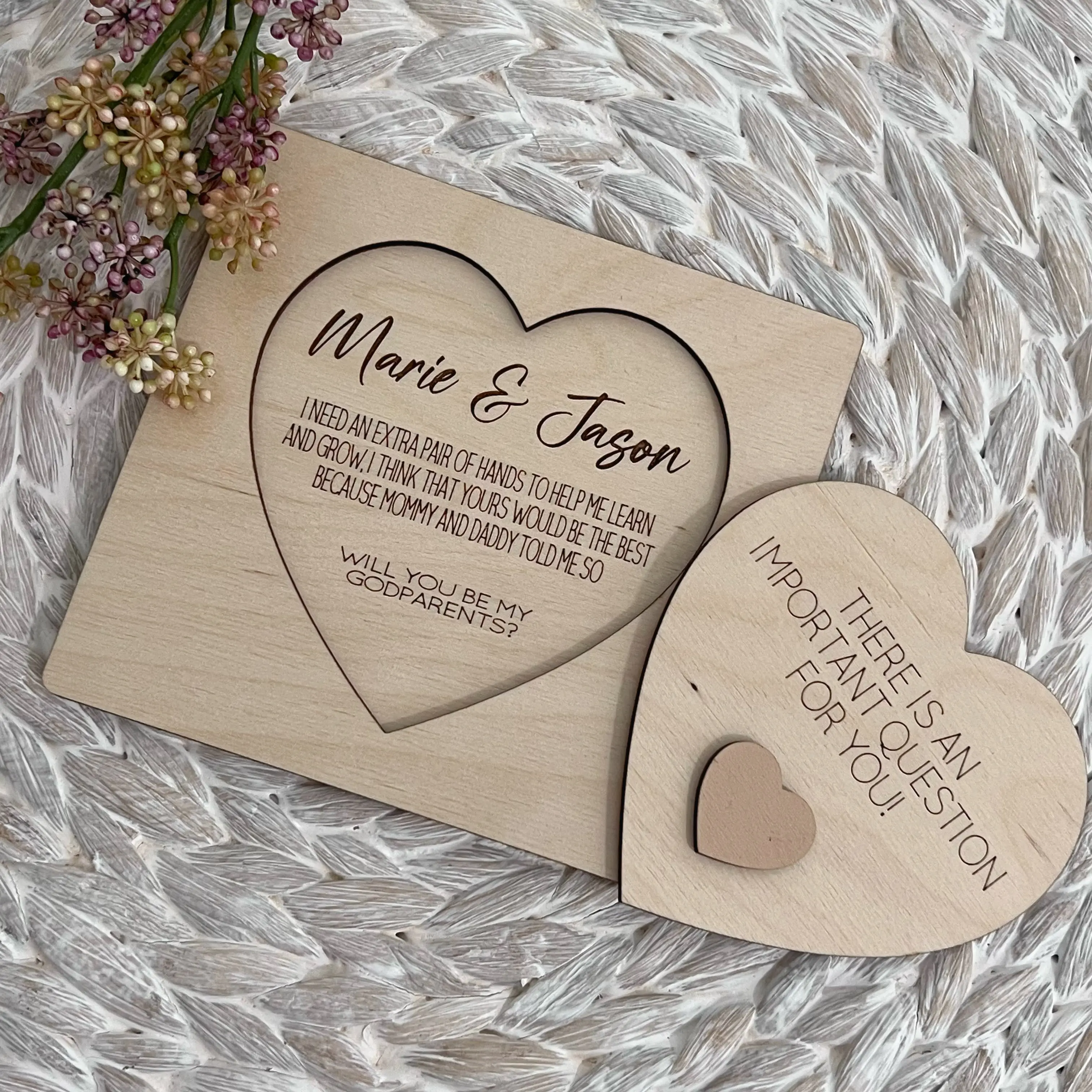 Godparents Personalized Sign