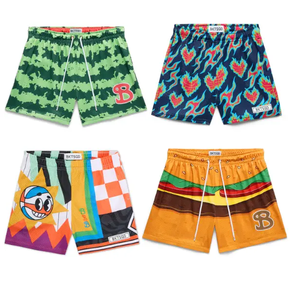 BKTSQD Merch Mesh Shorts | BucketSquad Basketball Shorts for Men, Women & Youth | Lightweight Athletic Mesh Gym Shorts | Summer Streetwear Activewear