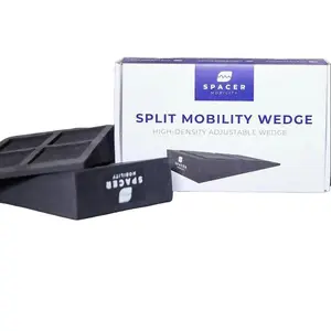 SPACER MOBILITY |  Split Mobility Wedge - High-Density Adjustable Wedge for Improved Ankle Range of Motion & Mobility - 10° & 20° Angles - EVA Foam Support - 9.25"L x 6"W x 2"H