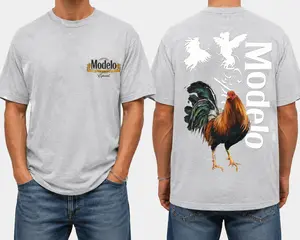 Vintage Rooster Graphic T-Shirt, Bold Cock Fight Flying Rooster Tee Western Style, Streetwear Cowboy Apparel, Rooster Fight Graphic Tee Gift Idea
