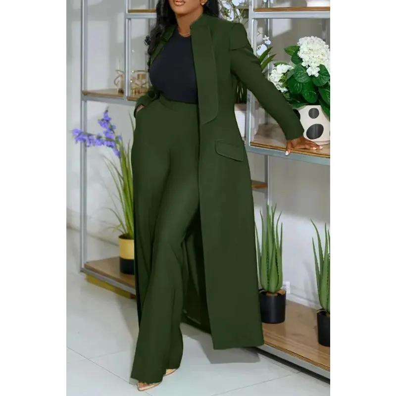 chinese dress ladies Stretch Dress Pants with Slit S