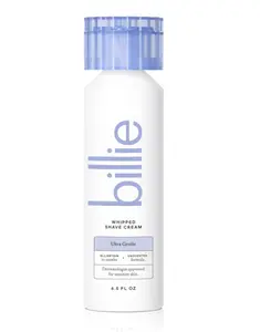Billie Whipped Shave Cream – Fragrance-Free, Ultra Gentle, Dermatologist-Approved, 6.5 fl oz