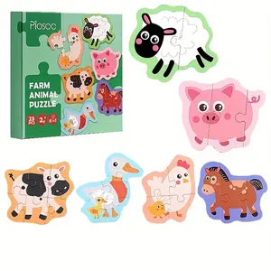 Paper Animal Puzzle Toy for Young Adults, Educational Interactive Game, Fun Parent-Child Activity, Perfect Christmas and Halloween Gift, Montessori Puzzles Gift!