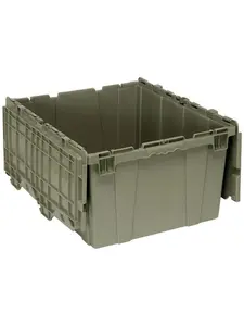 Quantum Storage Attached Top Organiser Box, QDC2420-12 Model, 24 x 20 x 12.5 in. Home Storage Bin for Home Organization, Boxes