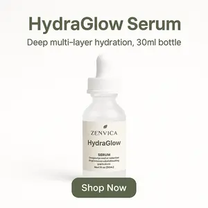 Zenvica HydraGlow Serum – Multi-Layer Hyaluronic Acid Hydration (30ml)