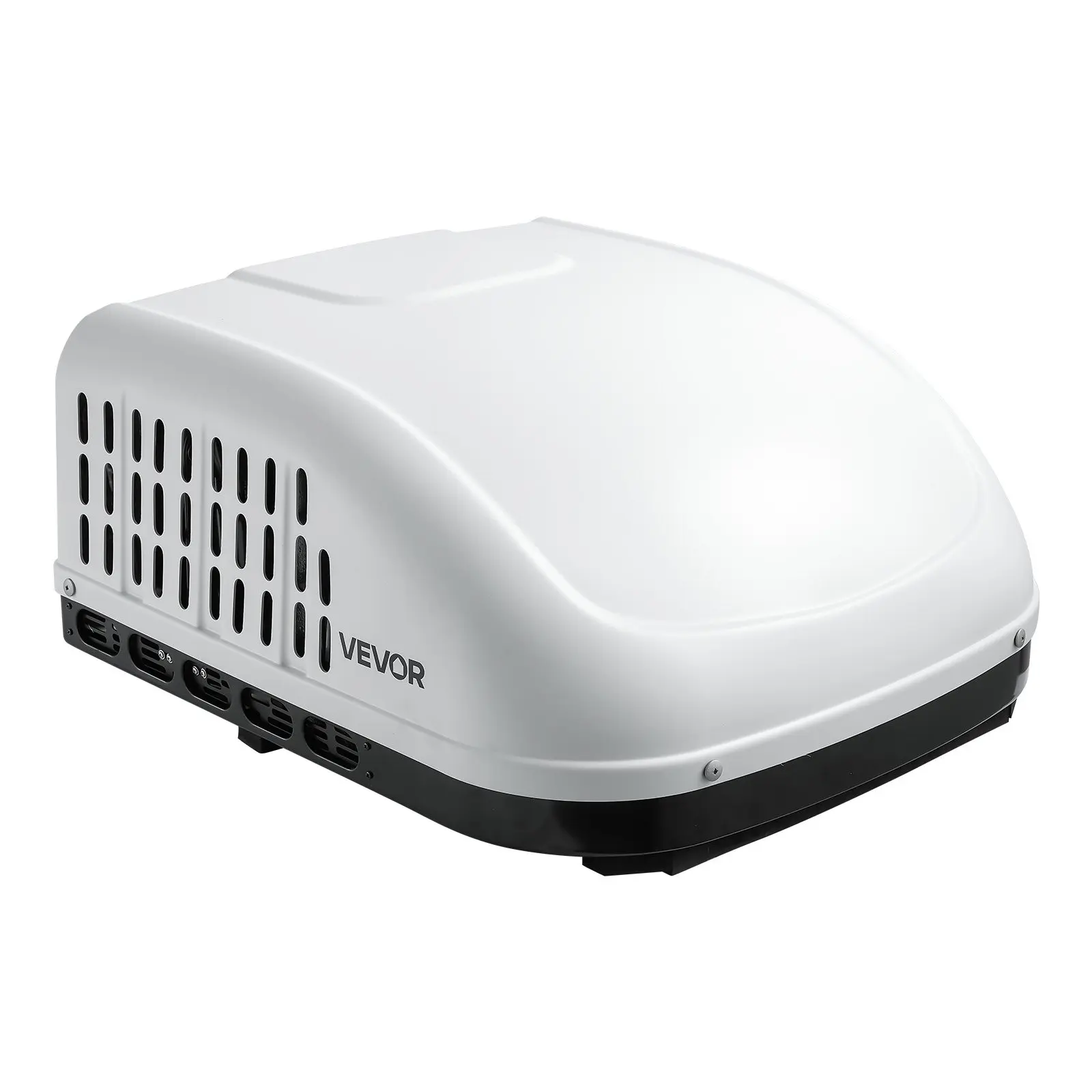 VEVOR R32 13500 BTU Ducted RV Rooftop Air Conditioner, 120V Plug 14 1/4 x 14 1/4 in Unit, Non-Ducted Compatible, High-Performance Compressor Motor, All-Weather Durability, Quiet Easy-Install White AC