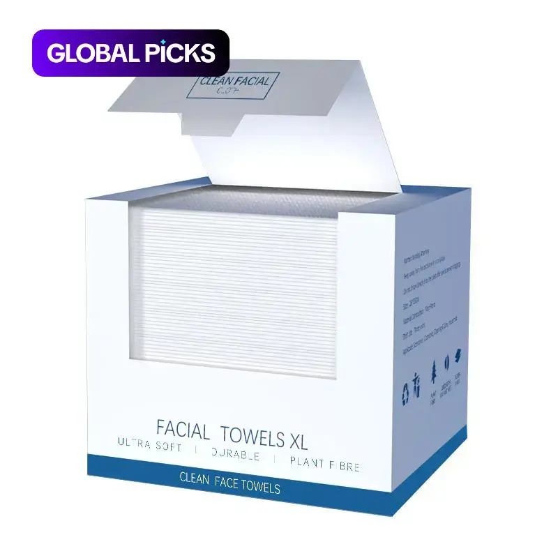 Disposable Facial Towels, Facial Disposable Cloths, 50pcs/Box Large Thick Face Towels, Fragrance-Free Facial Cleansing Wipes, Face Cleaning Towel for Skin Care #GLOBAL PICKS