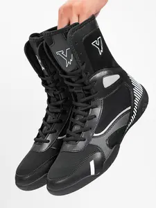 Men's Boxing Training Shoes, Non-slip Wear-resistant Boxing Shoes, Trendy Fashionable Sports Shoes for Boxing & Wrestling Training