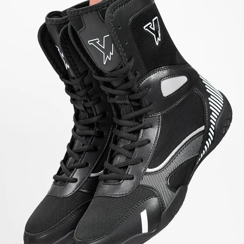 Men's Boxing Training Shoes, Non-slip Wear-resistant Boxing Shoes, Trendy Fashionable Sports Shoes for Boxing & Wrestling Training