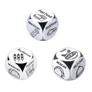 Food Decision Dice,Meal Choice Dice|Cute Couple Dating Gift,Funny Present for Indecisive Individuals