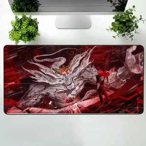 [Sale Up To 50%] Sukuna vs Mahoraga JJK Desk Mat, Jujutsu Kaisen Dark Anime Mouse Pad, Keyboard Mat, Sukuna Jujutsu Kaisen Desk Mat For Office, Gift For Gamer