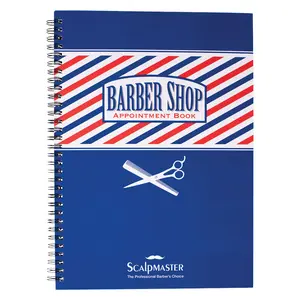 Scalpmaster 3-Column Barber Appointment Book - Undated Planner Notebooks, Office Stationery for Barber Shop Notetaking Needs