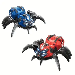 Cool Electric RC Spider Toy - Lights & Sound, Realistic Crawl, Perfect for Kids 3+, Holiday/Birthday Gift, Family Fun! (Requires 3 AA Batteries)