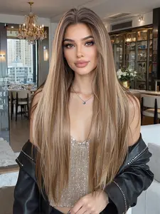 Natural Lace Front Wig for Women, Straight Hair Wig, Lace Frontal Wig, Straight Lace Front, 13x6 Seamless Parting, Glueless Daily Wear, Glueless Wigs, Versatile Style, Comfortable Fit, Perfect for Everyday Use