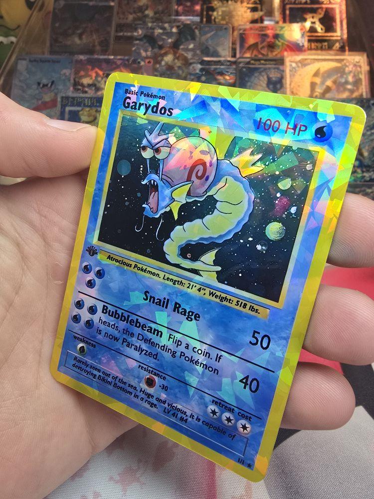 Garydos Custom Art Card - SpongeBob Crossover - Rainbow Glass Holo Pattern