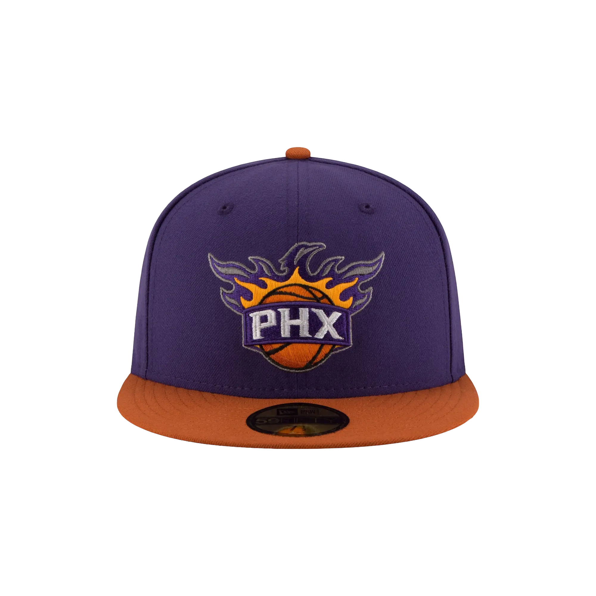 59FIFTY Phoenix Suns 2 -Tone Fitted Hat "Purple / Burnt Orange - Brim" NE944