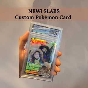 Custom Pokémon Card Slab | Personalized Pokémon Card | Custom Traiding Card | Pokémon Gift | Your Photo, Name & Stats | Personalized Gift Special Edition