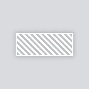 Snail Mail Stripes Rectangle Clay Face Stencil