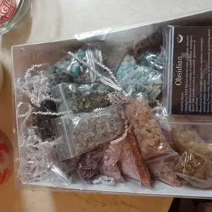 Moon Mountain Gems - 25pc Natural Stone Chip Set - Mini Crystal Chips