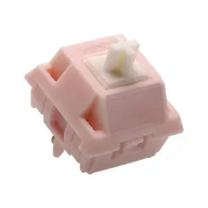 Xllab Peach Switch Linear Pre-Lubed 5 Pins HotSwap UPE Stem Keygeek Switches For Mx Mechanical Keyboard