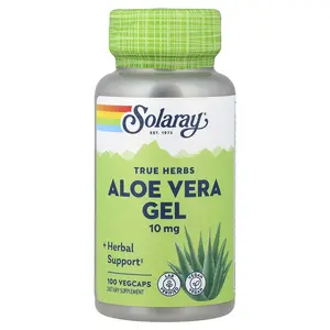 Solaray True Herbs, Aloe Vera Gel, 100 VegCaps