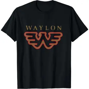 Waylon Jennings Flying W Graphic Tee| Classic Country Music Fan Short Sleeve Top