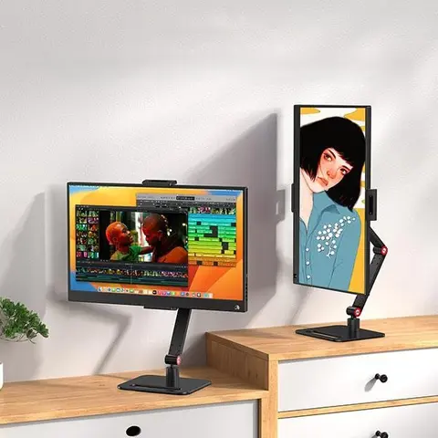 UGIFT Tablet Stand for Desk, 360° Swivel Bracket, Foldable Long Arm Holder for 4.7-12.9'' iPhone/iPad/Tablet - Accessories - Cellphone, Mount Tech Gadgets Smartphone Folding Computer