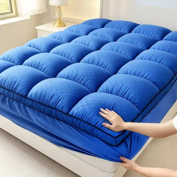 8–21" Deep Pocket Mattress Topper – Extra Thick 1000GSM Quilted Cooling Pillow-Top Pad for Maximum Comfort