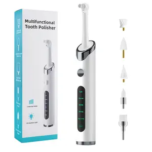 Electric Tooth Cleaning Polisher Adjustable 5 Levels Long Battery Life Portable Home Use Dental Care Tool, Oral Care Tool