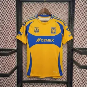 [Today Sale] - Tigres UANL 2024-25 Home Soccer Jersey - Full Print Logo