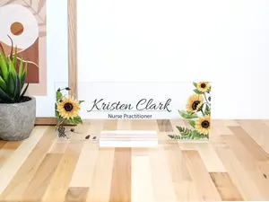 Name plate, Office Decor, Desk Name Plate Custom, Name Plate for Desk, Daughter Gift, Desk Plaque