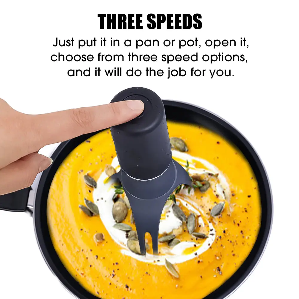 3 Speed Automatic Whisk Stirrer Crazy Stick Blender Utensil Triangle Food Mixer Egg Beaters Food Sauce Soup Mixer Kitchen Tools