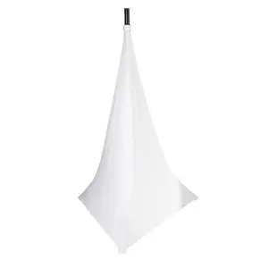 Tripod Foam Machine Cover White 4-Way Stretch Fabric for Foam Party Banners & Wedding Events Flexible Cable Management