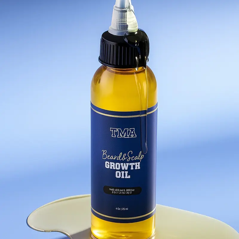 Jumbo Beard & Scalp Stimulating Growth Oil - Lightweight Scented Aroma Moisturizer for Haircare