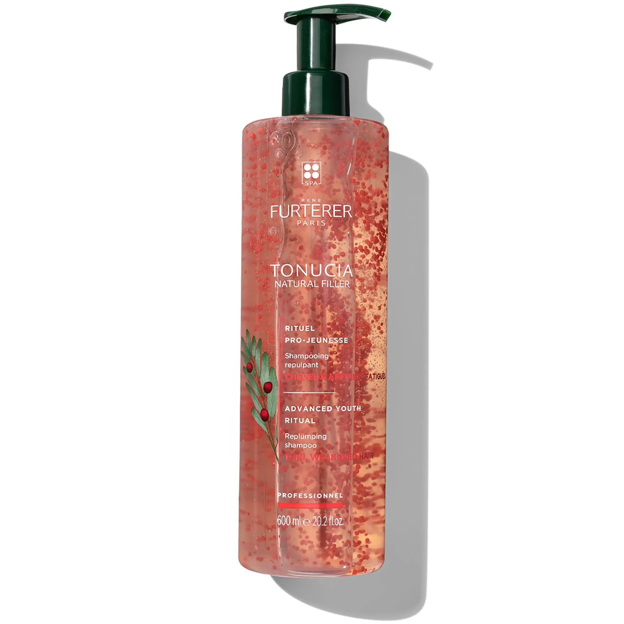 Rene Furterer TONUCIA Plumping Shampoo, Anti-Aging Hair Cleanser with Hyaluronic Acid to Restore Density for Thinning Hair, Sulfate-Free Haircare, 6.7 oz, Fragrance, Radiant, Oil