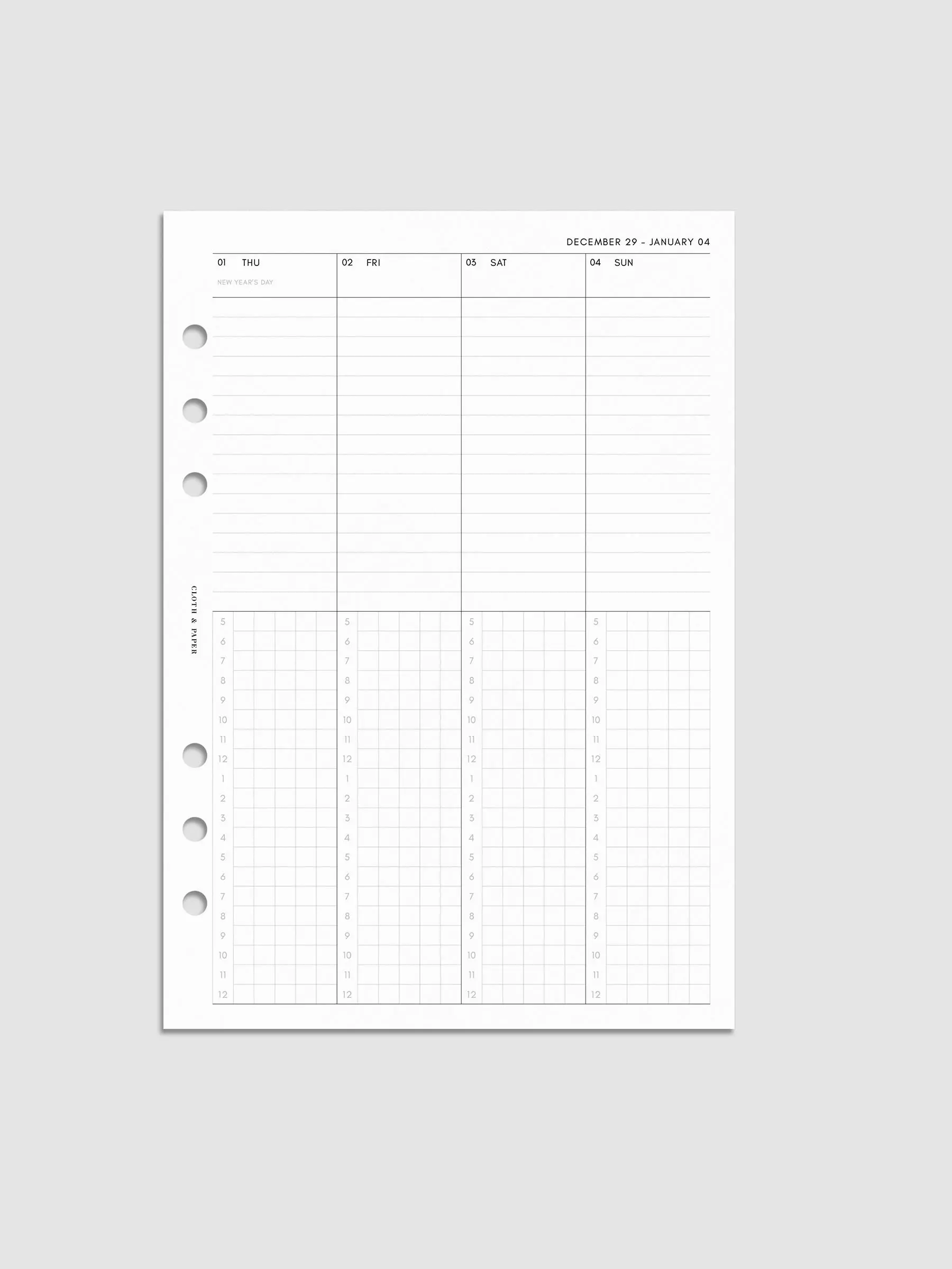 2026 Dated Weekly Schedule Planner Inserts | Monday Start 2026 Dated Weekly Schedule Planner Inserts | Monday Start