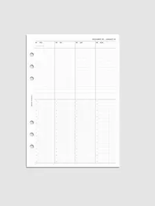 2026 Dated Weekly Schedule Planner Inserts | Monday Start