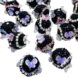 5pcs - Flutter Acrylic Beads 18mm | Butterfly Beads