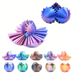 Gear Ball 3D Printed Fidget Toy, Rotating Gear Ball Stress Relief, Adult Fun Desk Toy, Teen Socks Fill Gift, Birthday Christmas Present