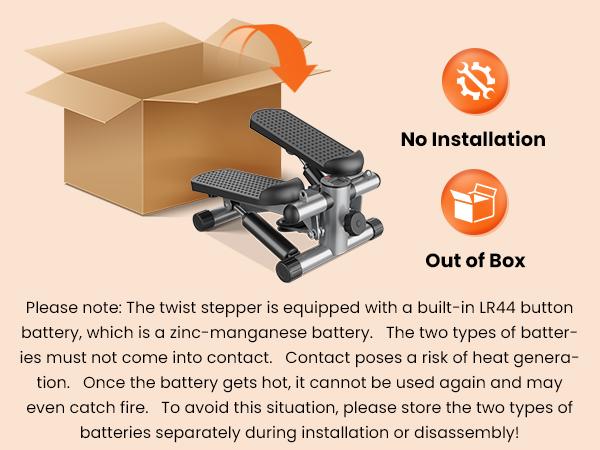 Mini Stair Stepper for Home Workout, Compact Fitness Stepper with Resistance Bands, LCD Monitor, Adjustable Height, Non-Slip Oversized Pedals, 300 LBS Capacity, for Abs, Waist, Thighs and Buttocks Training