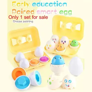 Early Education Egg Matching Toy, Realistic Egg Box, Vegetable Shape Expressions, Twisted Eggs, Geometric Shape Match, Color Shape Number Easter Eggs, Shape Sorter