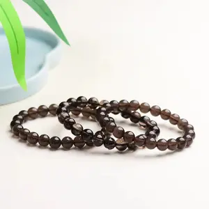 Natural crystal bracelet,Obsidian bracelet Black Onyx