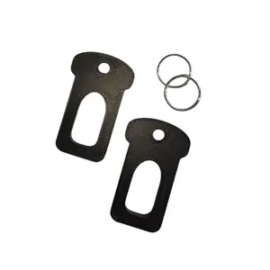 Two Black /Universal Novelty Seatbelt Chime Silencer.