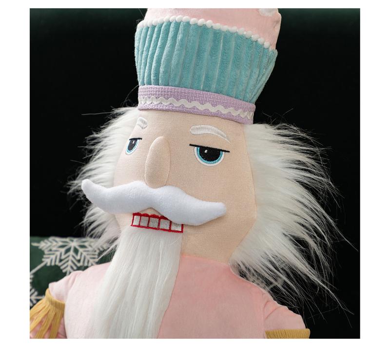 Glitzhome 60"H Christmas Extra Large Fabric Nutcracker