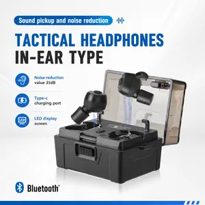 Hot ARM NEXT E30 Smart Noise-Isolating Bluetooth Earplugs with Digital Display – In-Ear Protective Device for Shooters Hunters and Industrial Workers