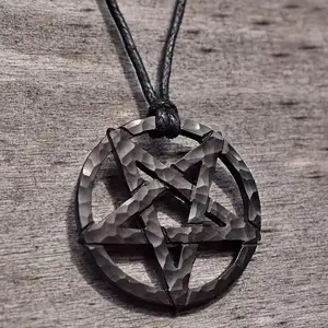 Hammered Pentacle Necklace