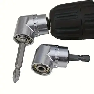 Angle Drill Bit Holder with 1/4 Strong Magnet Right Angle Driver for Precise 105-Degree Drilling Tasks