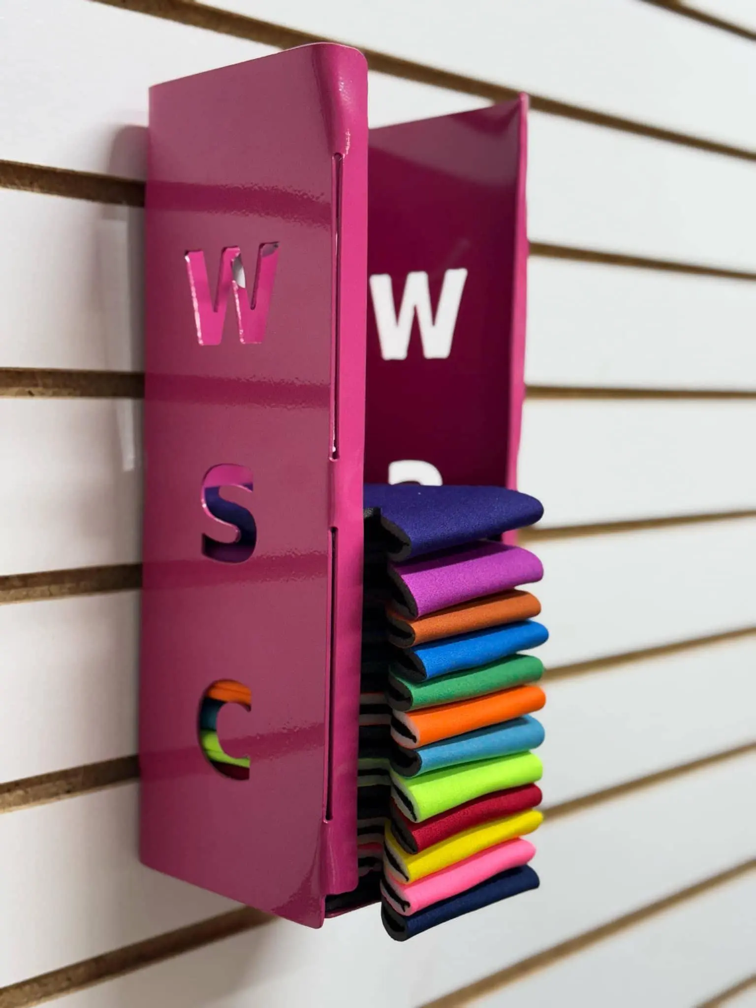 Personalized Koozie Holder Dispenser: 16 Gauge Steel, Wall Mounted